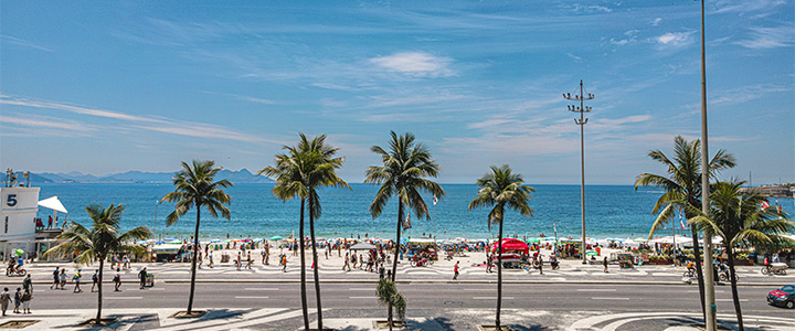 Vista da Praia de Copacabana.