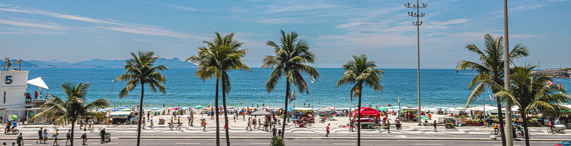 Vista da Praia de Copacabana.