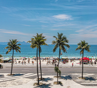 Vista da Praia de Copacabana.